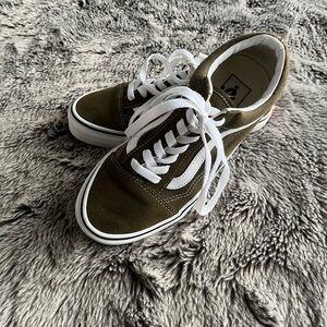 Olive Green Vans Sneakers